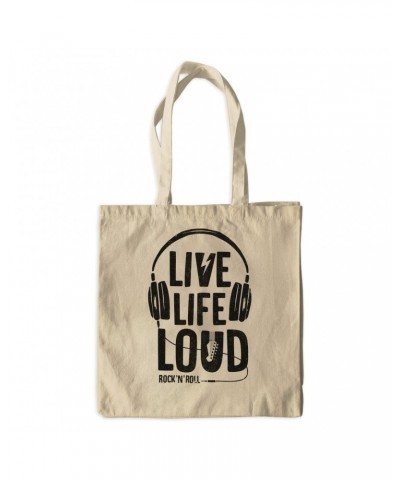 Music Life Canvas Tote Bag | Live Life Loud Canvas Tote $10.13 Bags
