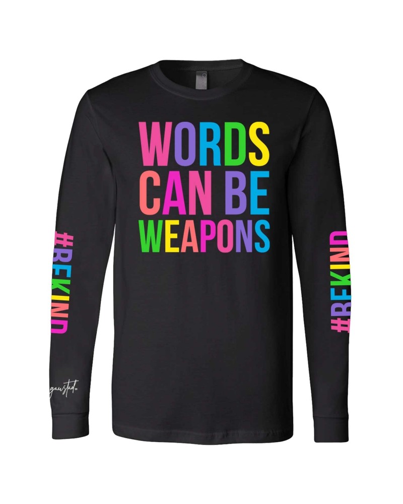 Grace Gaustad Words Can be Weapons Long Sleeve Tee $9.74 Shirts