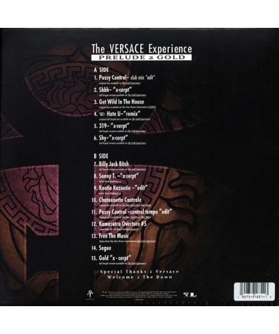 Prince LP - The Versace Experience: Prelude To Gold (incl. mp3) (Vinyl) $9.83 Vinyl