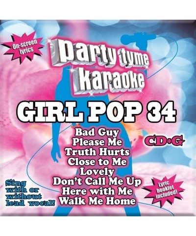 Party Tyme Karaoke Girl Pop 34 (8+8-song CD+G) CD $16.72 CD