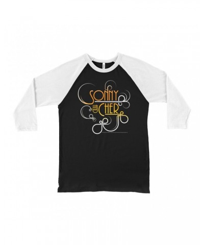 Sonny & Cher 3/4 Sleeve Baseball Tee | Mod TV Retro Logo Shirt $11.33 Shirts