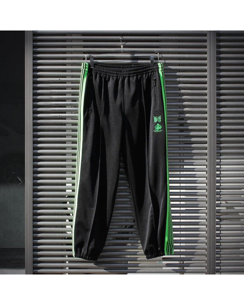 End of the World 【EOTW x NEEDLES】ZIPPED TRACK PANT POLY SMOOTH / Chameleon Emb. $6.19 Pants