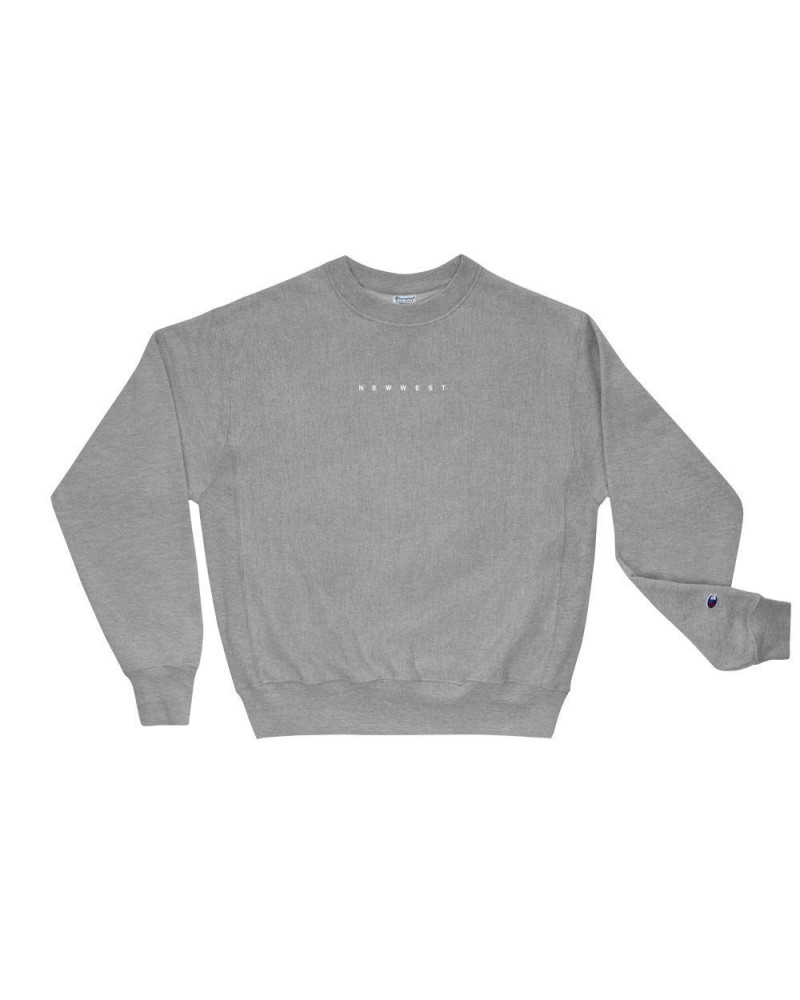 New West Champion Crewneck // Grey $5.60 Sweatshirts