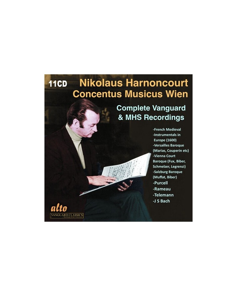 Nikolaus Harnoncourt CONCENTUS MUSICUS WIEN COMPLETE VANGUARD & MHS REC CD $11.34 CD