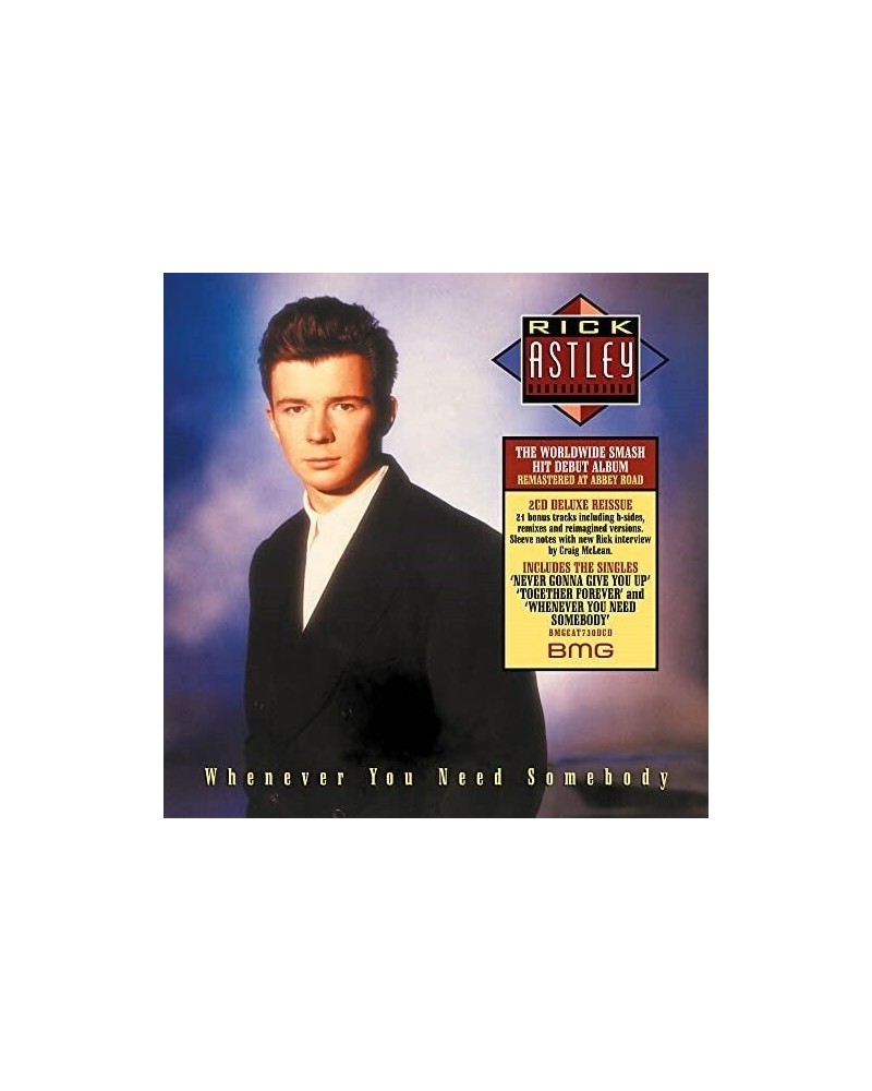 Rick Astley WHENEVER YOU NEED SOMEBODY (2022 REMASTER/DELUXE) CD $13.11 CD