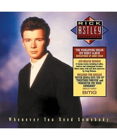 Rick Astley WHENEVER YOU NEED SOMEBODY (2022 REMASTER/DELUXE) CD $13.11 CD