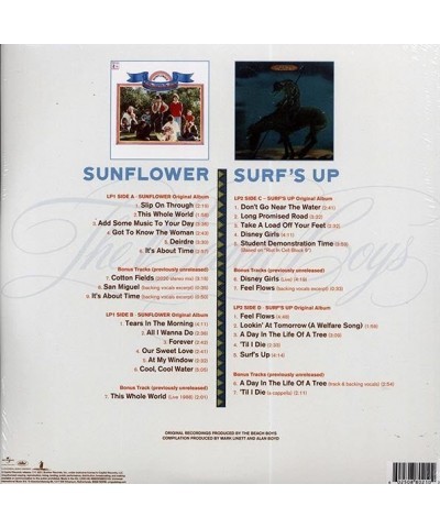 The Beach Boys LP - Feel Flows: He Sunflower + Surf's Up Sessions 19691971 (30 tracks) (+ 9 bonus tracks) (2xLP) (Vinyl) $7.7...