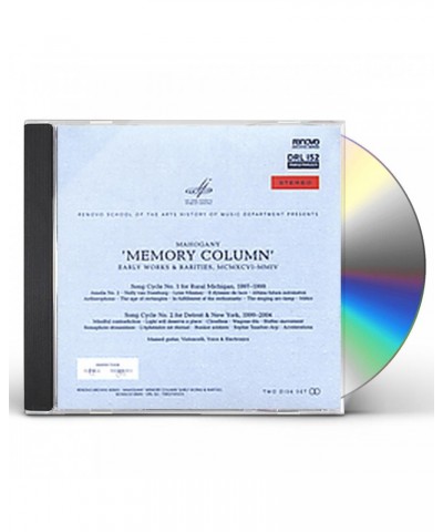 Mahogany MEMORY COLUMN: EARLY WORKS & RARITIES 1996-2004 CD $7.17 CD