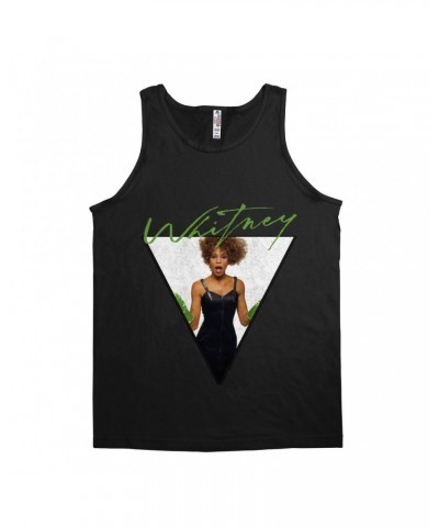 Whitney Houston Unisex Tank Top | 1987 Green Glove Photo Triangle Design Shirt $4.05 Shirts