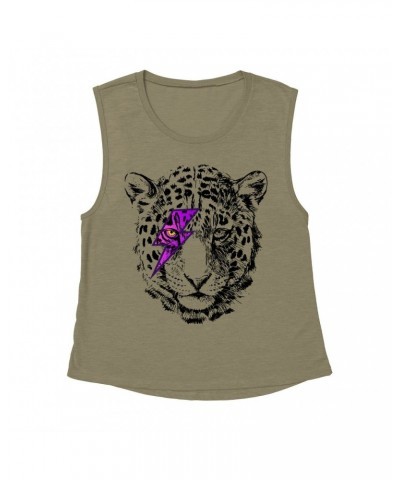 Music Life Muscle Tank Top | Glam Rock Leopard Muscle Tank Top $8.39 Shirts