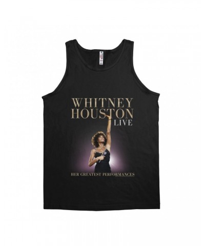 Whitney Houston Unisex Tank Top | Greatest Performances Live Album Cover Shirt $7.77 Shirts