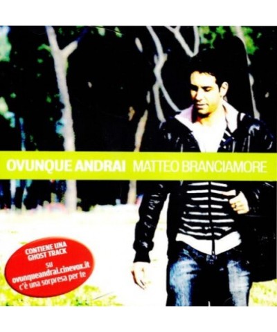 Matteo Branciamore OVUNQUE ANDRAI / Original Soundtrack CD $8.83 CD