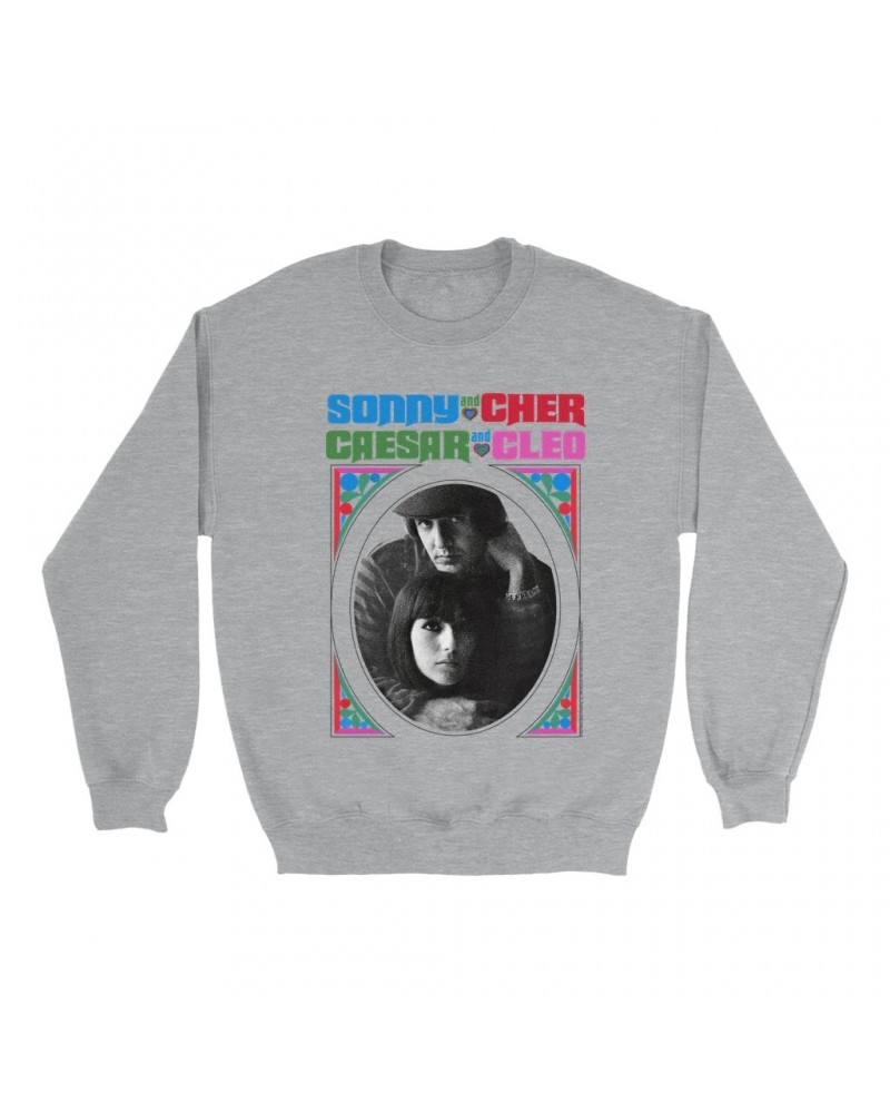Sonny & Cher Sweatshirt | Caesar And Cleo Retro Frame Image Sweatshirt $5.37 Sweatshirts