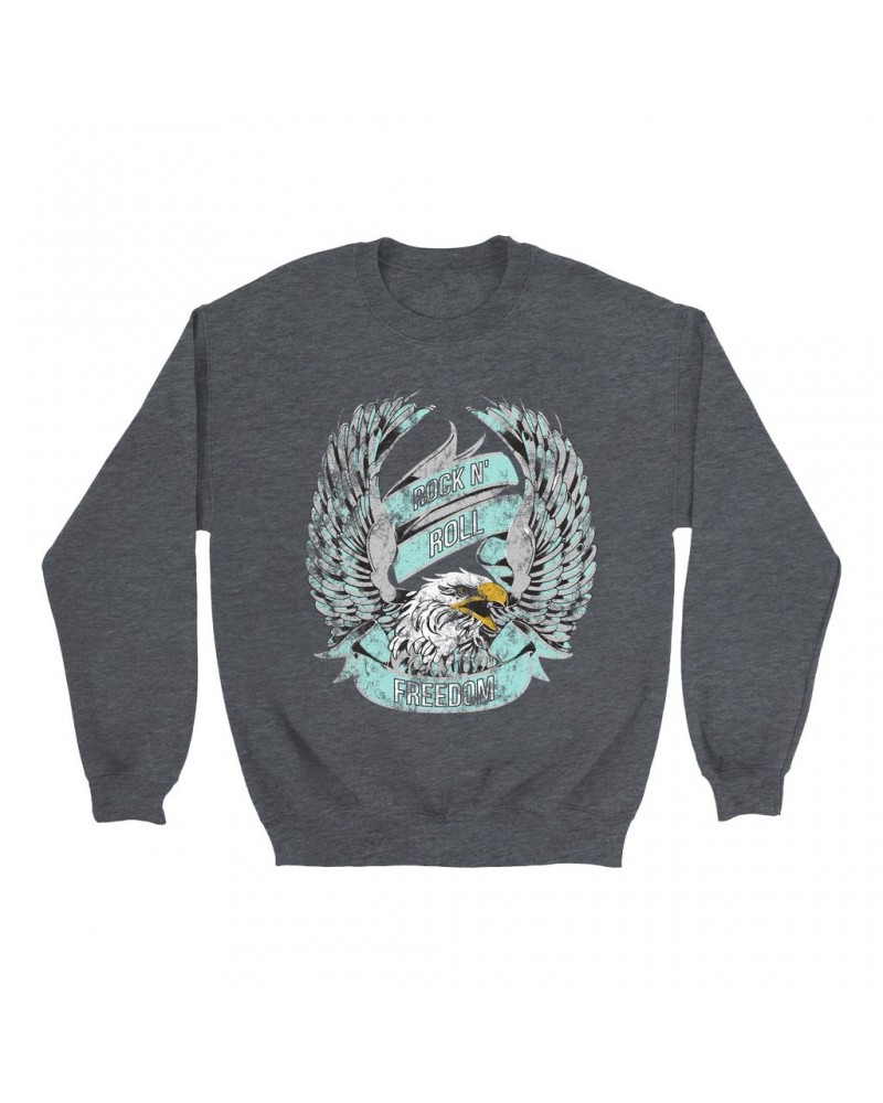 Music Life Sweatshirt | Rock n' Roll Freedom Sweatshirt $15.59 Sweatshirts