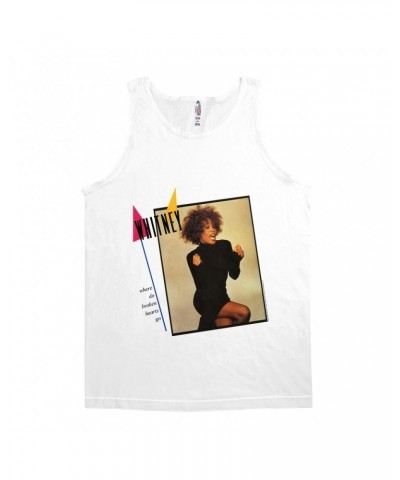Whitney Houston Unisex Tank Top | Where Do Broken Hearts Go Album Cover Design Shirt $14.62 Shirts